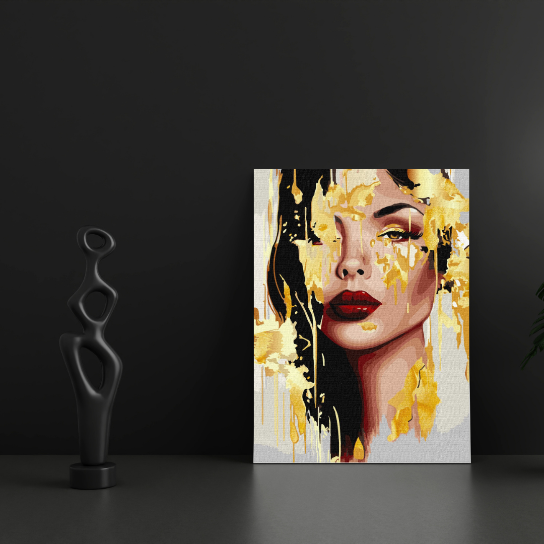 Schilderen op Nummer – Vrouwelijke Gouden Schoonheid – 40x50